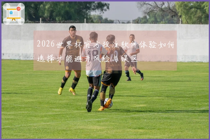 2026世界杯官方投注软件体验如何选择才能避开风险与误区